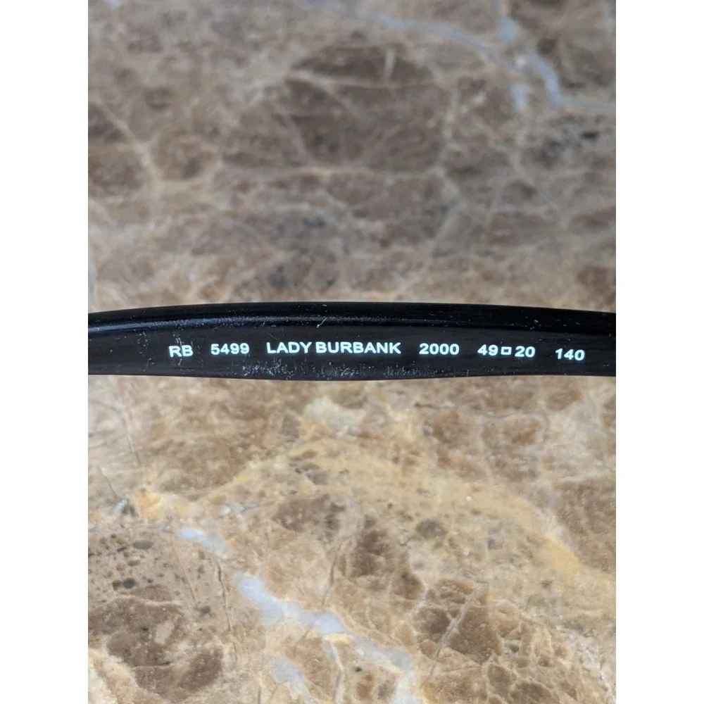 RAY-BAN RB 5499 2000 BLACK LADY BURBANK AUTHENTIC EYEGLASSES 49-20